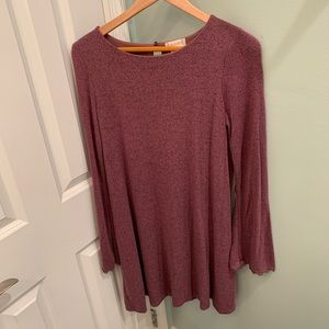 Altar’d State dusty rose colored flowy dress